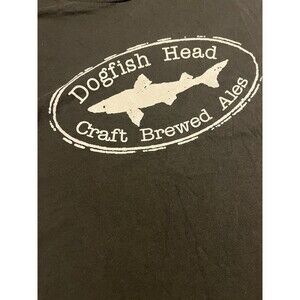 Dogfish Head Brewery Graphic Logo T-Shirt XL Craft Brew Ales Beer IPA 60 Olive